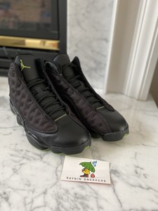 retro 13s black and green