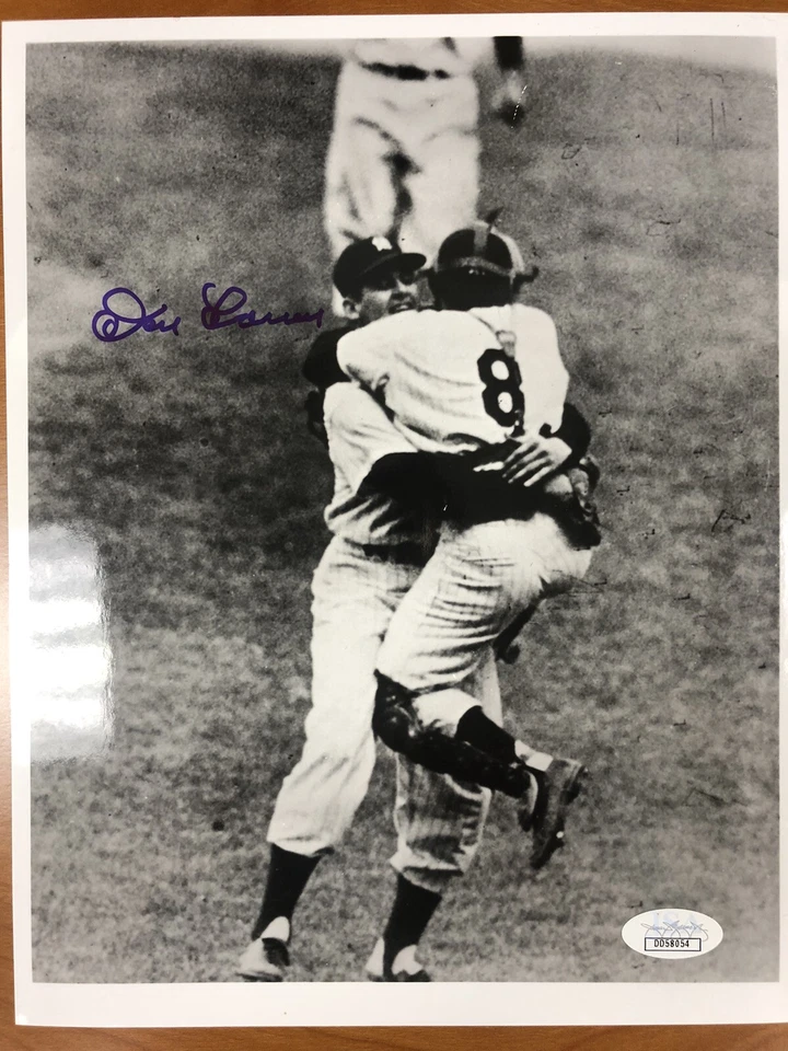 Don Larsen Yankees World Series Perfect Game 8x10 Autographed Photo JSA Authenti - Image 2 of 4