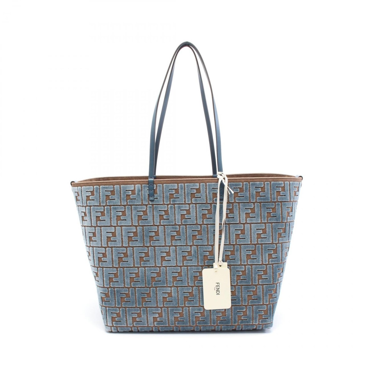 FENDI LARGE ROLL Tote Bag 8BH425AT14F1NQ0 leather Jacquard