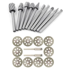 Tungsten Carbide Metal Cutting Carving Grinding Cutter Burr Set For Dremel Tool