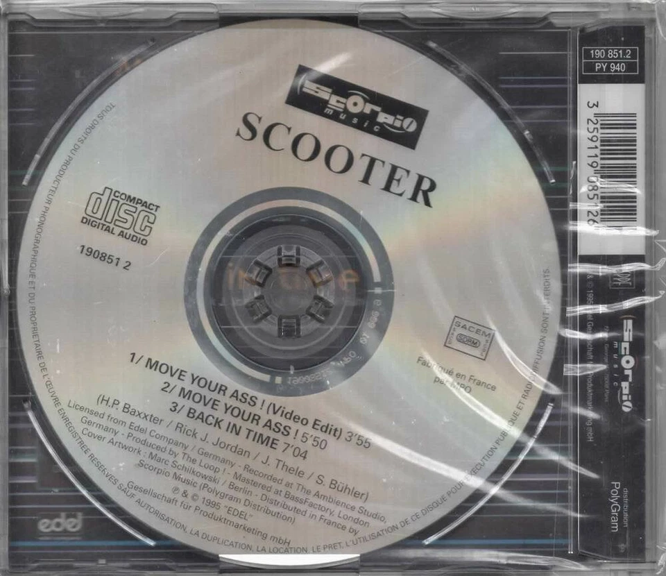 Scooter Move your ass NEU Maxi CD RAR Back in time 1995 H.P. Baxxter 190851 2 - Bild 2 von 2