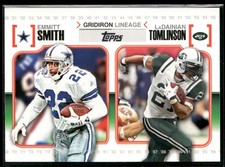 2010 Topps #GL-ST Emmitt Smith / LaDainian Tomlinson Gridiron Lineage