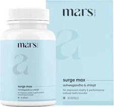 Mars by GHC Surge Max Contains Shilajit Ashwagandha Gokshura FreeShip 60Caps