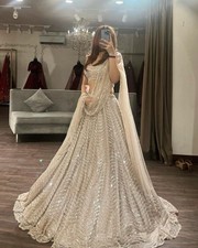 PARTY WEAR BRIDAL LEHENGA CHOLI DESIGNER SILK LEHNGA DRESS INDIAN BOLLYWOOD EID
