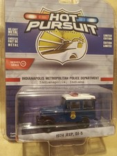 Greenlight Hot Pursuit 1974 Jeep DJ-5 Indianapolis Metropolitan Police Dept