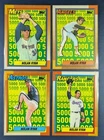 1990 Topps Nolan Ryan 5000 K Subset (4) Cards #1-4 Sharp Corners Near Mint+