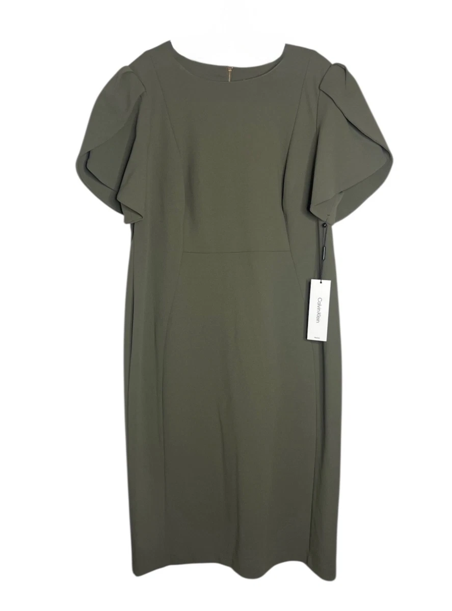 open lace back dress Calvin Klein Women's Dresses Dress, Meadow, 4 at Amazon Women's Clothing  store