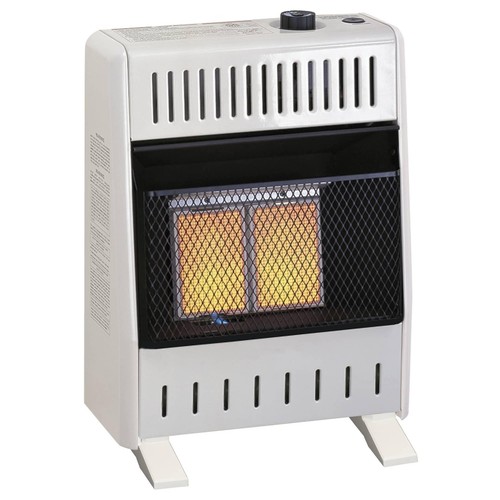 Heating Natural Gas Ventless Infrared Plaque Heater With Base Feet - 10,000 B...