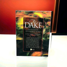 Dake Annotated Reference KJV Bible Red Letter Burgundy Bonded Leather Edition