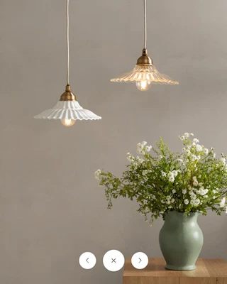 MCGEE & CO. McGee & Co Maude Pendant in Opal Glass