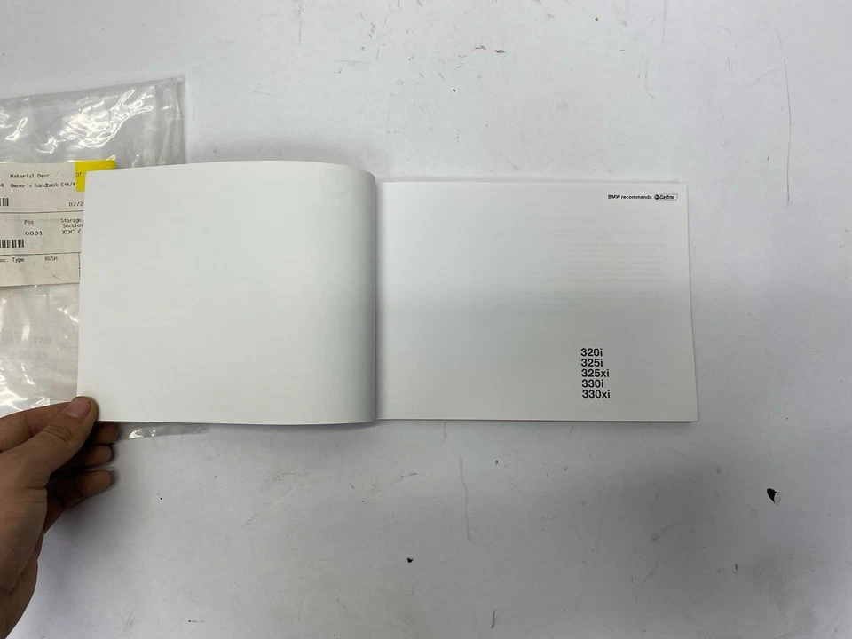 BMW 320i 325i 325xi 330i 330xi E46 2003 sedán manual del propietario ¡Nuevo! Foto 3 de 4
