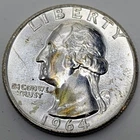 1964-D U.S. Quarter BU, Super Toning  On Both Sides, 90% Silver