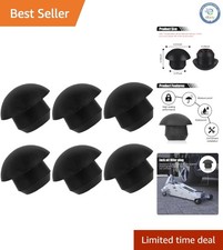 Versatile 6-Piece Black Rubber Hydraulic Jack Oil Filler Plugs - Easy Install