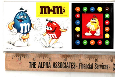 M&M MAGNET BRAND NEW  STILL IN PACKAGE... 4 ON THE SHEET