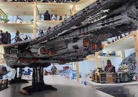 LEGO Star Wars 10221 Super Star Destroyer & Extra Minifigs & Falcon Manual As Is