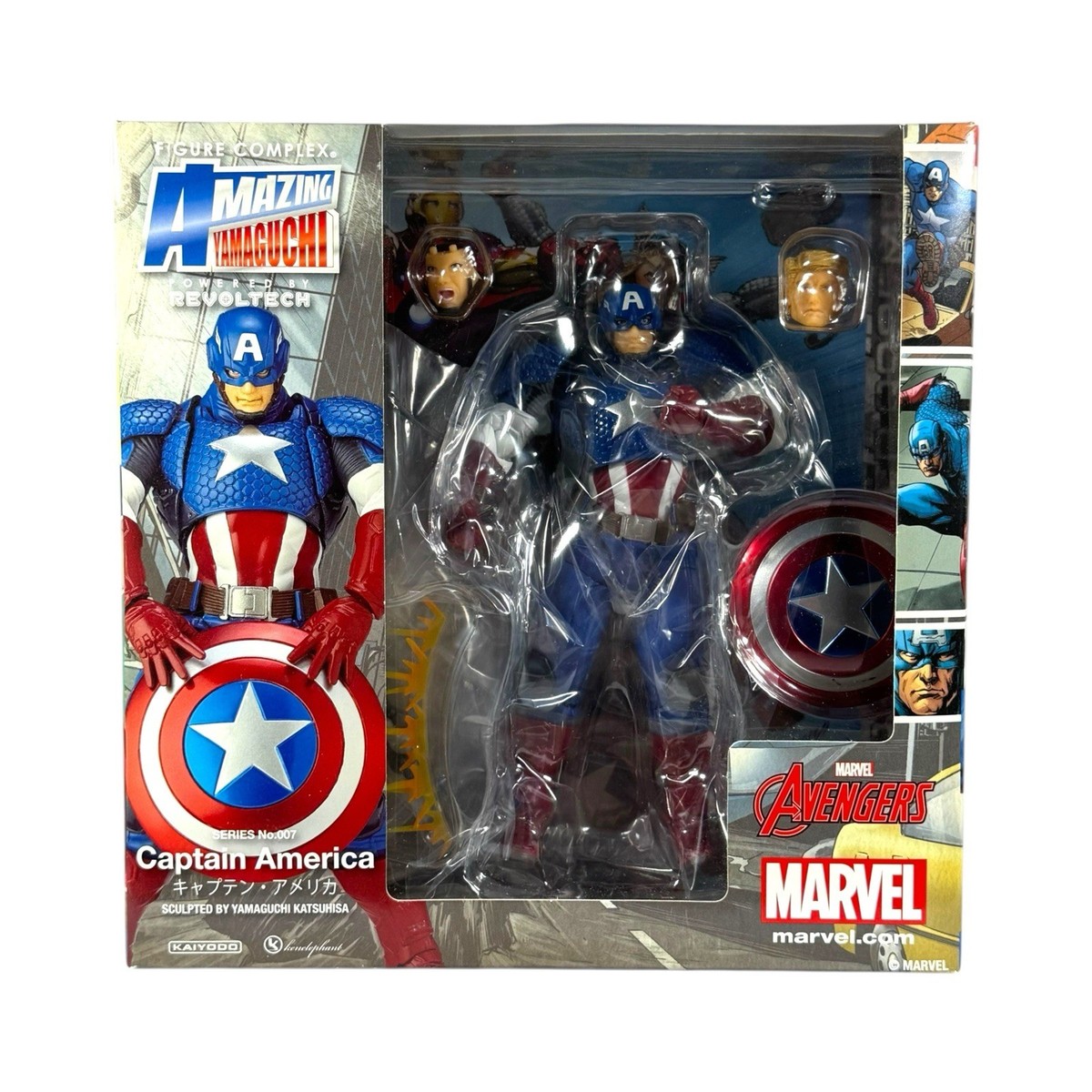 Marvel Revoltech Amazing Yamaguchi No.007 Captain America Avengers