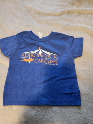 Rabbit Skins Children's Toddler Size 2 Unisex Adirondack Carousel Blue T-shirt
