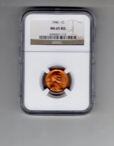 1946 Lincoln PENNY  1c NGC MS 65 TOUGHER DATE HIGH END PENNY