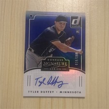 2016 Panini Donruss Signature Tyler Duffey Blue Rookie Auto #SGS-TD /199 Twins