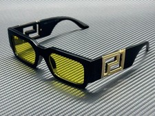 VERSACE VE4506U GB1 85 Black Yellow Men's 54 mm Sunglasses