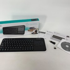 Logitech K400R Smart TV Keyboard PC Wireless Touch Keyboard Touch Pad DONGLE