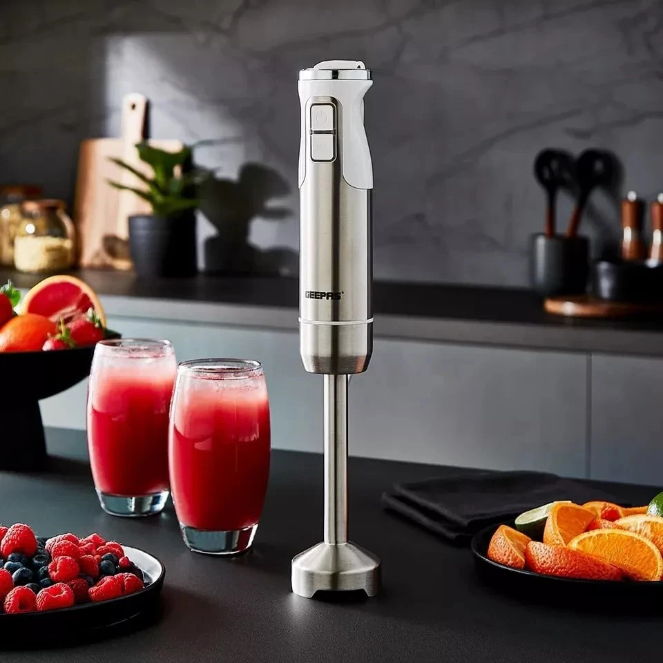 Hand Blender Handheld Immersion Stick Blender 12 Speed & Turbo, Silver 600W
Opens in a new window or