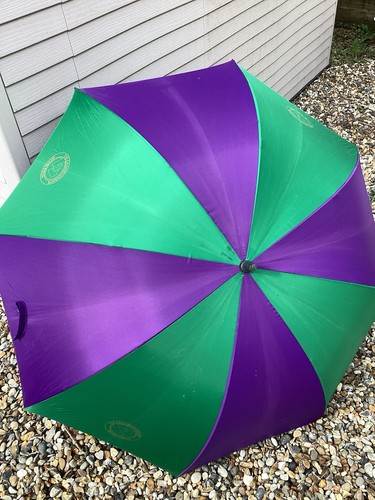 Wimbledon Tennis Championship Large Spectator Umbrella Purple,Green - Clean/Used - Picture 8 of 24