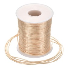 Nylon Satin Cord 1.5mm, 109 Yard Nylon String for Bracelet Thread Beige