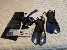 Greatever Full Mask Snorkeling Set with Fins - Never Used Adult S/M (4.5-8.5)