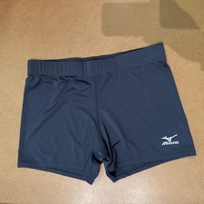 Mizuno Core Flat Front Vortex Hybrid Volleyball Shorts - Gray XL Spandex No Tags