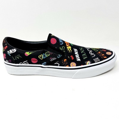 Vans Classic Slip-On Disruptive Black/True White Sneakers Men\'s 6‎ Women\'s 7.5 Classic Slip-On Shoe in Black / True White | Vans main image 2