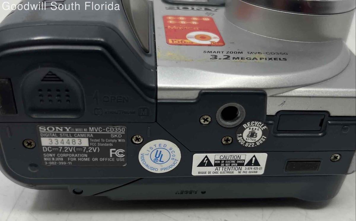 Sony Mavica Smart Zoom MVC-CD350 3.2 Megapixels Compact CD Digital