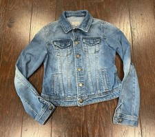 Tractr Kids Denim Jacket Blue Jean Jacket Youth Size Medium