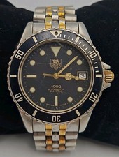 Tag Heuer 1000 37mm Black Date Dial Men's Watch 980.020N