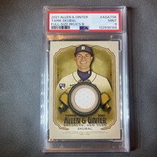 TARIK SKUBAL  (RC) 2021 ALLEN & GINTER FULL-SIZE RELICS B #AGATSK PSA 9