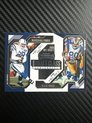 2024 Panini Contenders - Marshall Faulk / Isaac Bruce Historic Draft Class #14 