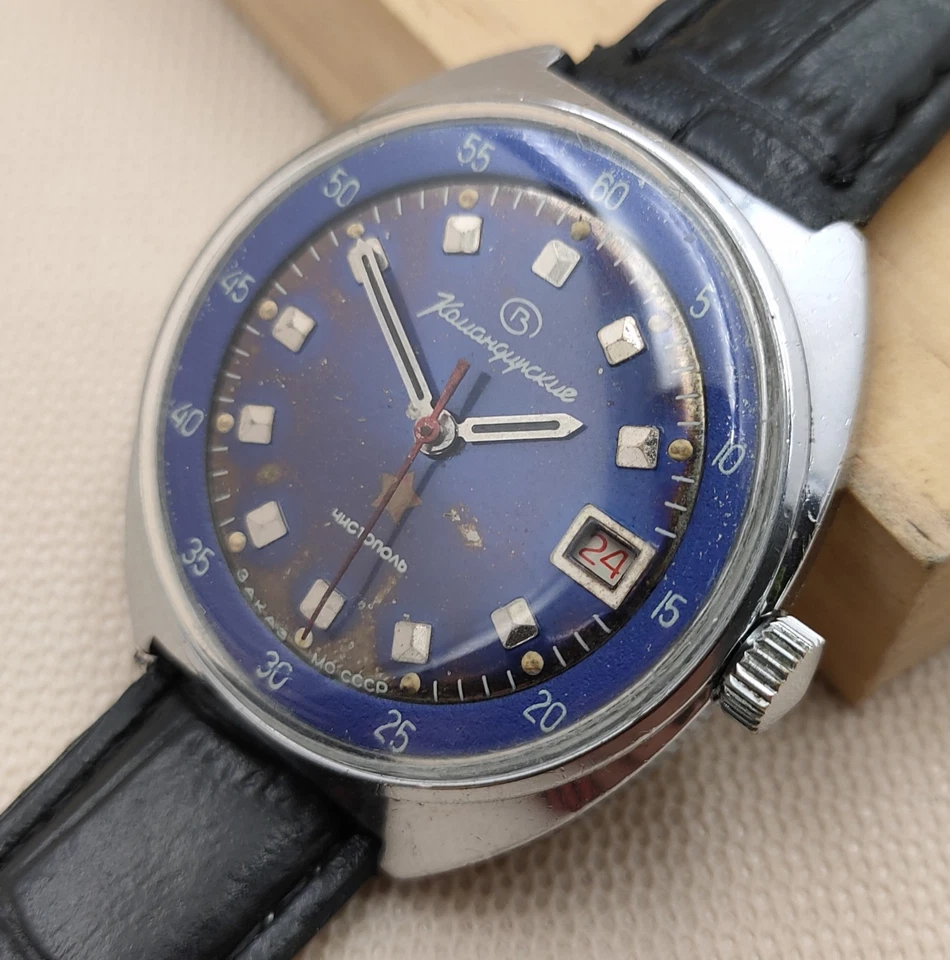 Relógio soviético vintage Vostok Wostok Komandirskie Commander 2234 URSS militar - Imagem 4 de 4