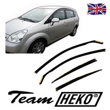 Heko Wind Deflectors For Toyota Corolla Verso 4-Door 2004-2009 4Pcs Tinted
