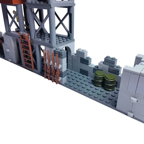 WW2 Military Construction Building Blocks Barracks Army Base - Picture 7 of 7
