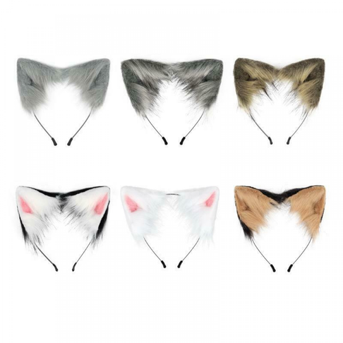 Lolita Furry Headwear Animal Cat Ears Cosplay Party Costume Hair Accessories