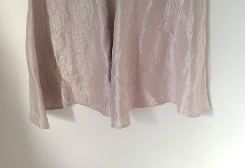 Top Shop Sz S Pink Shimmer High Waist Flare Skirt - Picture 4 of 16