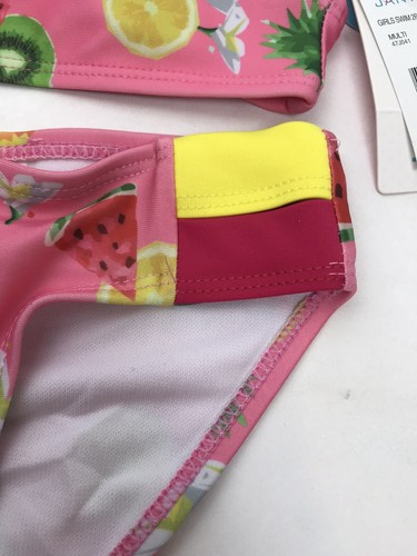 Jantzen Little Girls 4 Chiquita Fruit Flower Print Bikini Swimsuit 2-Piece New - Picture 6 of 8