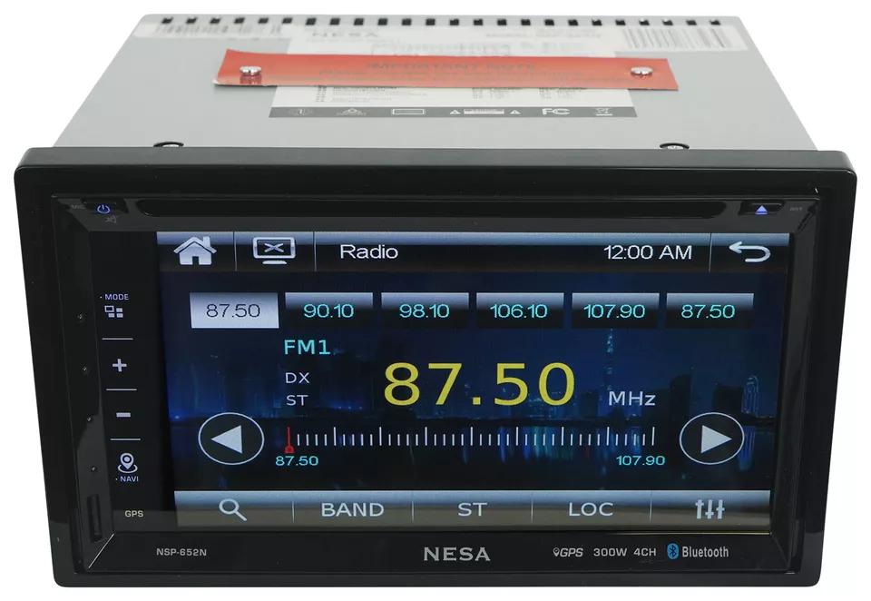 NESA NSP-652N 6.5" Car Monitor 2Din DVD Player w/Bluetooth/GPS/Android PhoneLink - Image 3 of 4