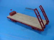 On3/On30 LOGGING HEAVY DUTY EQUIPMENT MOVING FLAT CAR WISEMAN MODEL SERVICES KIT