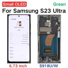 Small OLED For Samsung Galaxy S23 Ultra S918U/W Display Screen Green Replacement