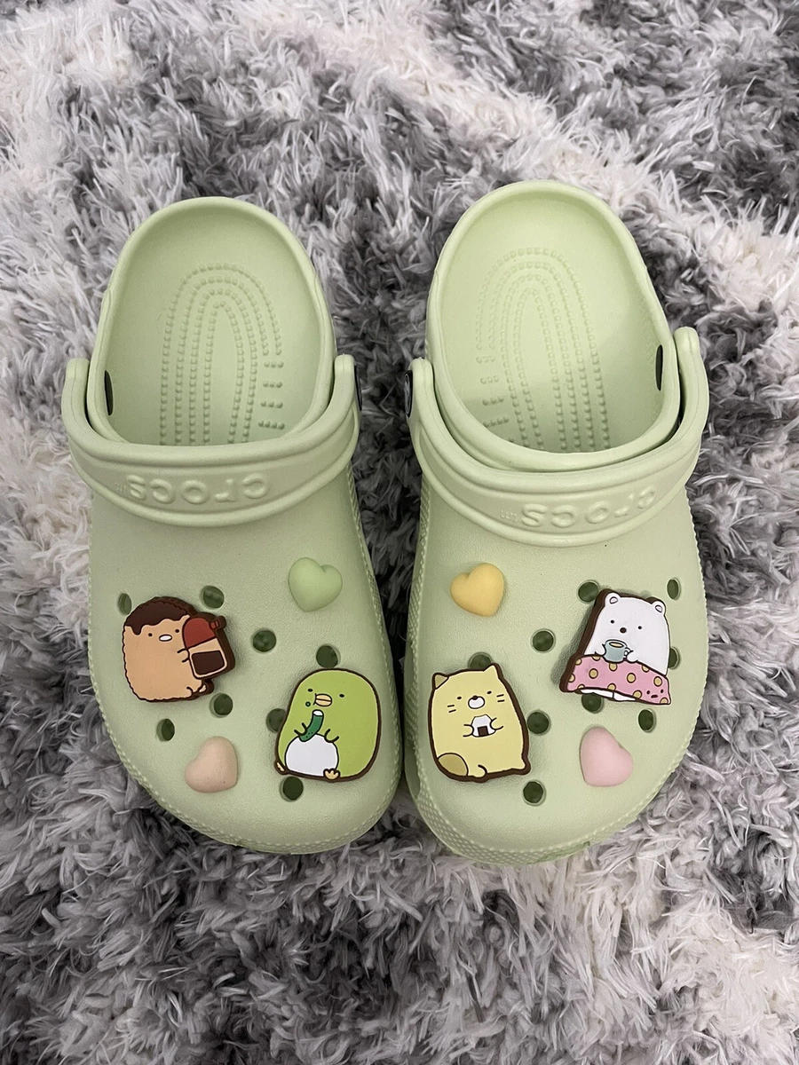 8 pcs cute sumikko gurashi shoe charms crocs