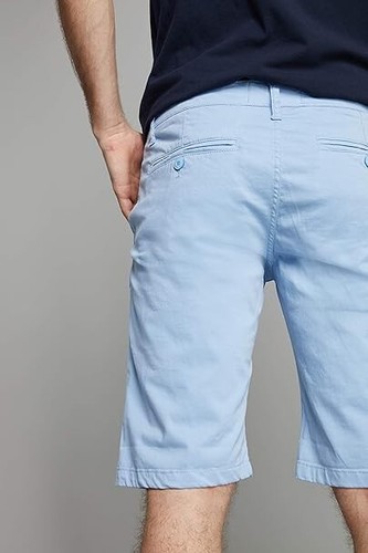 MENS VERY GOOD QUALITY BLUE SHORTS SIZE 29 BNWT RRP 39 EUROS BYEBYE TALL REDSKIN - Picture 5 of 8