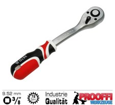 Umschalt Knarre Ratschen Schlüssel Industrie Ratsche 3/8" Fein Verzahnt YT-0731