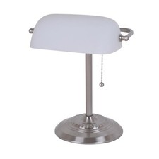 Catalina Lighting Traditional Desk Lamp, White, Smart Home Capable for Home O...