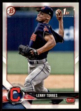 2018 Bowman Draft Lenny Torres Rookie Cleveland Indians #BD-8